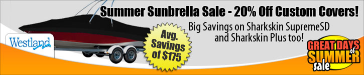 Save 20% Off Sunbrella Custom Covers! Plus, Save 15% on Sharkskin Supreme SD and Sharkskin Plus!
