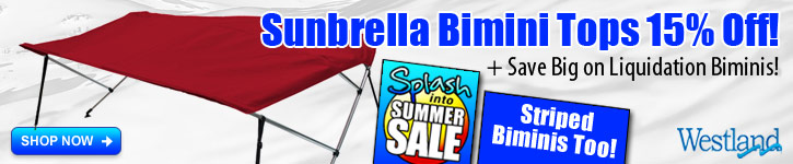 All Sunbrella Bimini Tops 15% Off!