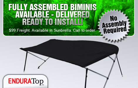 Bimini Tops Delivered Ready to Install - No Assembly Required